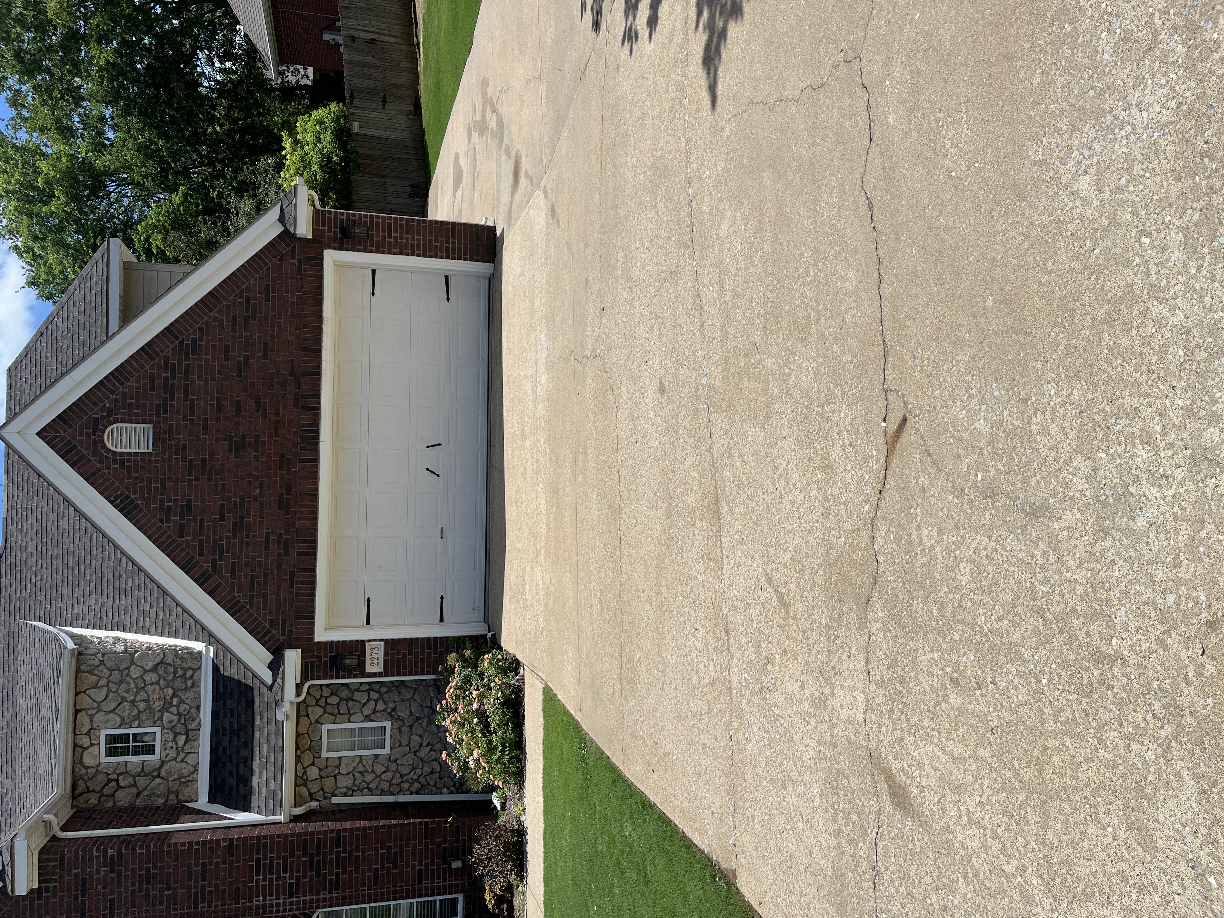 Driveway cleaning after