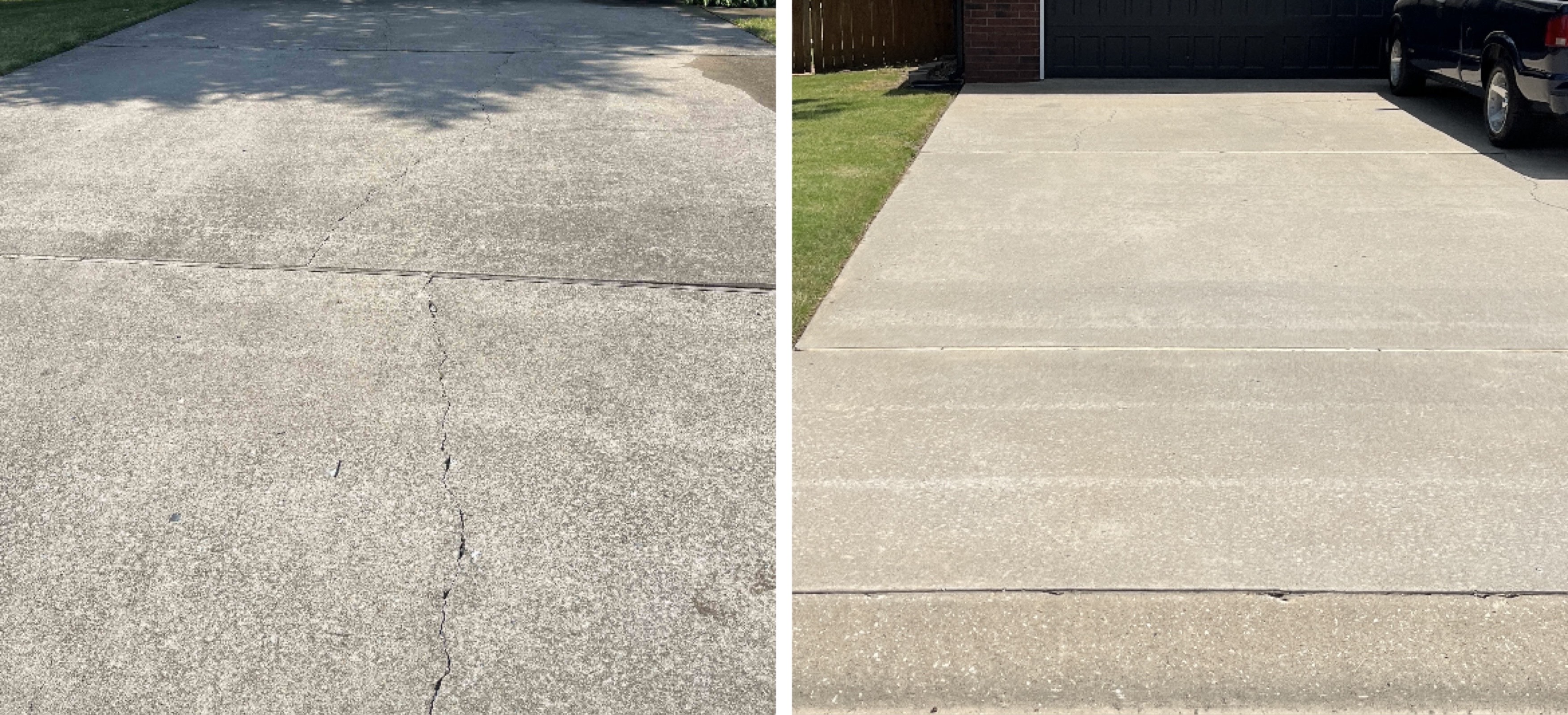 Large driveway cleaning
